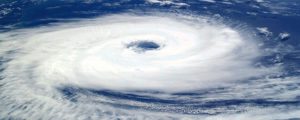 Hurricane viewed from above
