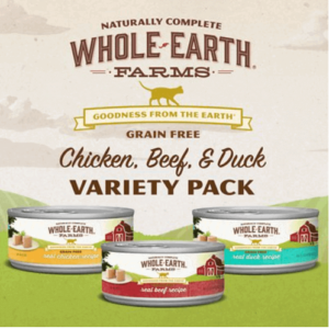 Whole Earth Grain Free Canned Cat Food Variety Pack