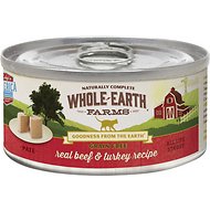 Can of whole earth grain free cat food